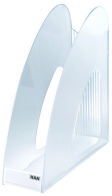 Suport Vertical Plastic Pentru Cataloage Han Twin - Transparent Cristal 