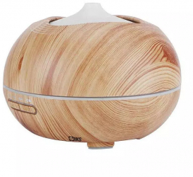 Umidificator SIKS model triunghi difuzor aroma 400 ml lemn deschis 