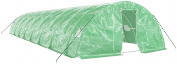 vidaXL Sera cu cadru din otel verde 80 m and sup2 16x5x2 3 m 