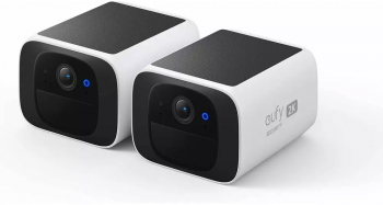 Camere de supraveghere eufy SoloCam S220 Wireless Panou Solar Rezolutie 2K IP67 Set 2 buc Alb 