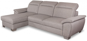Coltar Extensibil Cu Insula Stanga Dax 5 Locuri Lada De Depozitare Gri 299 Cm 