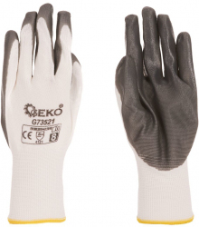 Manusi de protectie acoperite cu latex marimea 8 Geko G73521 