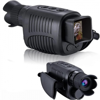 Monoclu Telescop cu Vedere Nocturna in Infrarosu 5X Zoom digital 200 m cu Ecran de 1 5 inch Night Vision de Vanatoare