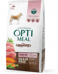 Optimeal Grain Free Hrana uscata caini de toate rasele - Curcan si legume 1.5kg