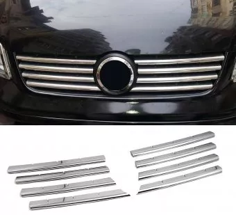 Ornamente inox grila bara masca fata Vw T5 Transporter 2003-2009 