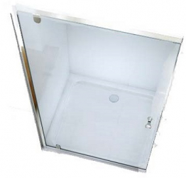 Usa de nisa Optima Elegance 90x190 sticla securizata 6mm profil cromat deschidere stanga 