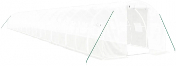 vidaXL Sera cu cadru din otel alb 66 m and sup2 22x3x2 m 