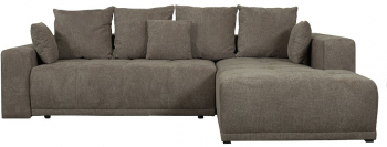 Coltar Extensibil Cu Otoman Dreapta Otis 5 Locuri Lada Depozitare Maro 280 Cm 
