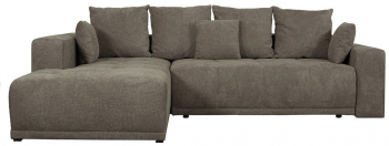 Coltar Extensibil Cu Otoman Stanga Otis 5 Locuri Lada Depozitare Maro 280 Cm 