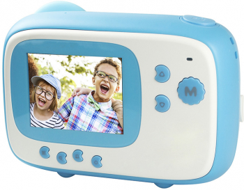Camera foto Instant pentru copii AgfaPhoto Realikids Albastru include 3 role hartie termica