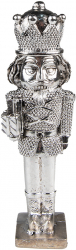 Figurina Spargatorul de Nuci polirasina argintie 5x4x19 cm 