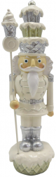 Figurina Spargatorul de Nuci polirasina bej argintiu 5x5x16 cm 