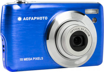 Aparat foto digital AgfaPhoto DC8200 18MP Albastru include card SD 16 GB si husa 