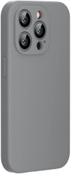 Husa de protectie din silicon pentru Apple iPhone 14 Pro Max SoftTouch interior microfibra Bej 