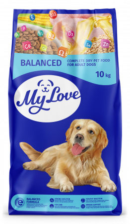 My love Hrana uscata caini adulti asorti carne 10kg 