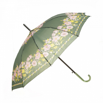 Umbrela lunga automata PAMI UA-0523-570-1 80 cm-10 spite Verde 