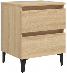 vidaXL Noptiera stejar sonoma 40x35x50 cm PAL 