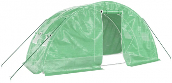 vidaXL Sera cu cadru din otel verde 10 m and sup2 5x2x2 3 m 