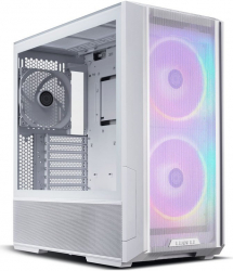 Carcasa Lian Li LanCool 216 RGB White MiddleTower Fara sursa Tempered glass 