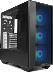 Carcasa Lian Li LanCool III RGB black MiddleTower Fara sursa Tempered glass 