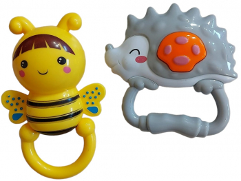 Set zornaitori kidsNplay arici de mare si albinuta pentru copii 3 luni+ 