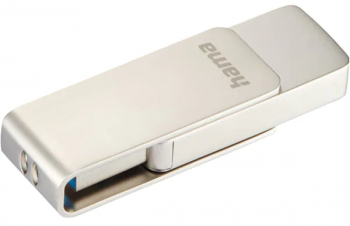 Memorie USB Hama Rotate Pro, USB 3.0, 64 GB, 70 MB/s, Argintiu