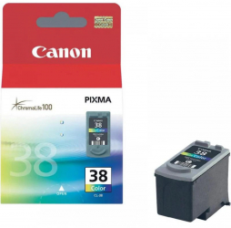 Cartus cerneala Canon CL-38 color capacitate 9ml / 205 pagini pentru Canon Pixma IP1800 Pixma IP1900 Pixma IP2500 Pixma IP2600 Pixma MP140