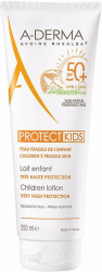 Lotiune hidratanta pentru copii cu protectie solara A-Derma Protect Kids SPF50+ 250 ml 