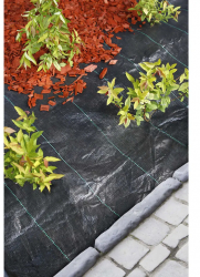 Nature Folie antiburuieni pentru sol negru 1 x 25 m 