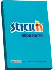 Notes Autoadeziv 76 X 51 Mm 100 File Stickn - Albastru Neon 
