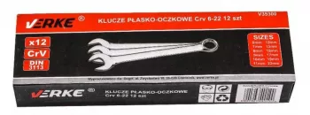 Set chei combinate inelare 12 elemente 6-22mm V35300 Verke 