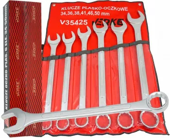 Set chei fixe si inelare combinate 6 piese 34-50mm V35425 Verke 