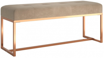 vidaXL Banca bej 110x36x45 cm catifea 