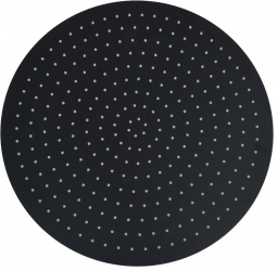 vidaXL Cap de dus tip ploaie rotund negru 50 cm otel inoxidabil 