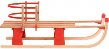 vidaXL Sanie pliabila pentru zapada cu spatar 119 cm lemn 