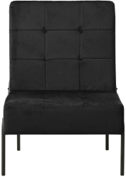 vidaXL Scaun de relaxare 65x79x87 cm negru catifea 