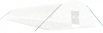 vidaXL Sera cu cadru din otel alb 144 m and sup2 24x6x2 85 m 