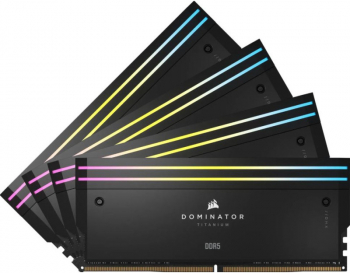 Memorie Corsair Dominator Titanium RGB Black 64GB 6000MHz CL36 Quad Channel Kit 