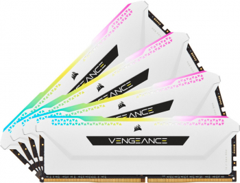 Memorie Corsair Vengeance RGB PRO SL White 64GB DDR4 3200MHz CL16 Quad Channel Kit 