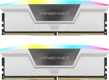 Kit Memorie RAM Corsair Vengeance 64GB 2x32GB DDR5 6000MHz CL40 Dual Channel RGB White 