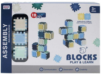 Cuburi constructii 12 piese 7Toys 