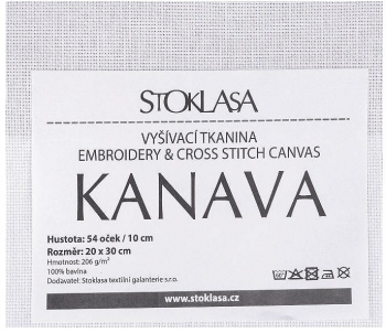 Etamina pentru brodat Kanava 54 ochiuri / 10 cm 20 x 30 cm 