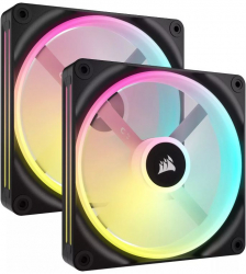 Ventilator / radiator Corsair iCUE LINK QX140 RGB 140mm Starter Kit Black Two Fan Pack CO-9051004-WW 