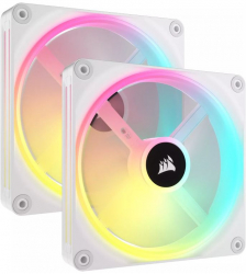 Ventilator Corsair iCUE LINK QX140 RGB 140mm Starter Kit White Two Fan Pack CO-9051008-WW 