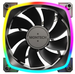 Ventilator / radiator Montech RX120 PWM 120mm ARGB Black VEMTRX120BK 