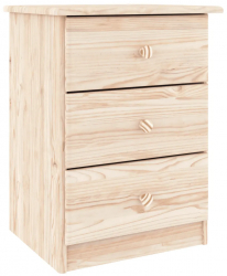 vidaXL Noptiera ALTA 41x35x55 cm lemn masiv de pin 