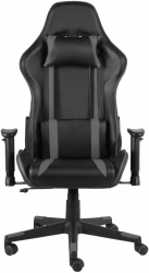 vidaXL Scaun de gaming pivotant gri PVC 