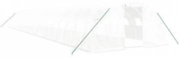 vidaXL Sera cu cadru din otel alb 80 m and sup2 20x4x2 m 
