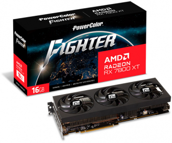 Placa video PowerColor Radeon RX 7800 XT Fighter 16GB GDDR6 256-bit RX7800XT 16G-F/OC 