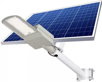 Lampa solara stradala Flippy IP65 senzor de lumina 60 LED-uri SMD 2250 lm panou 25W putere 200W autonomie 12-16 ore telecomanda mon 